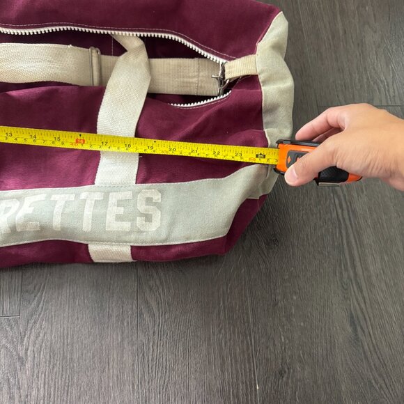 vintage 'the canvas duck' company sports duffel bag cowichan thunderettes * - Picture 13 of 14